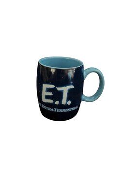 E.T. The Extra-Terrestrial Blue Ceramic Mug 2004 Universal Studios